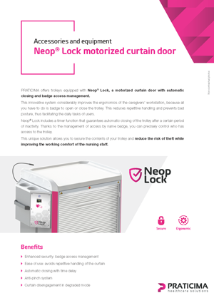 Product sheet Neop Lock motorized curtain door